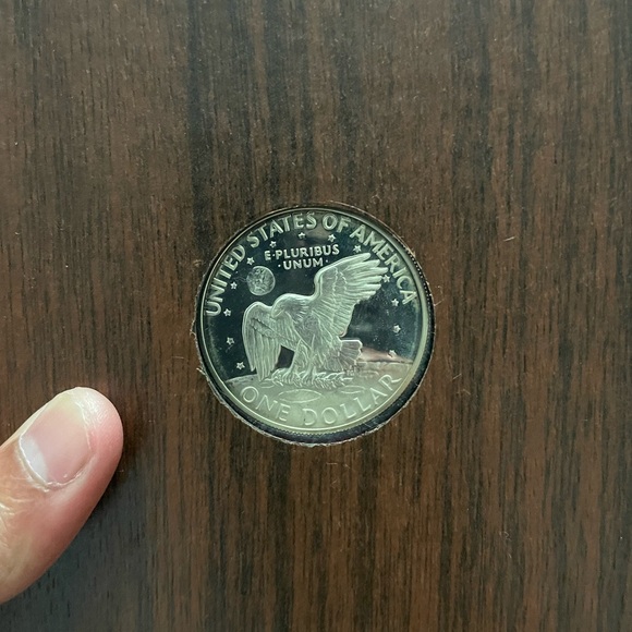 1972 Proof Eisenhower Silver Dollar With Government Package & Certificate - Picture 4 of 5